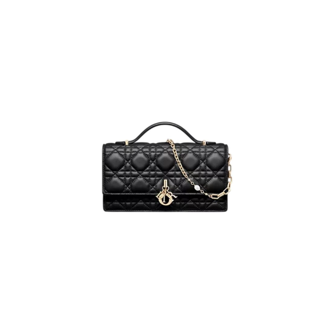 Dior Mini Bag Latte Cannage Lambskin