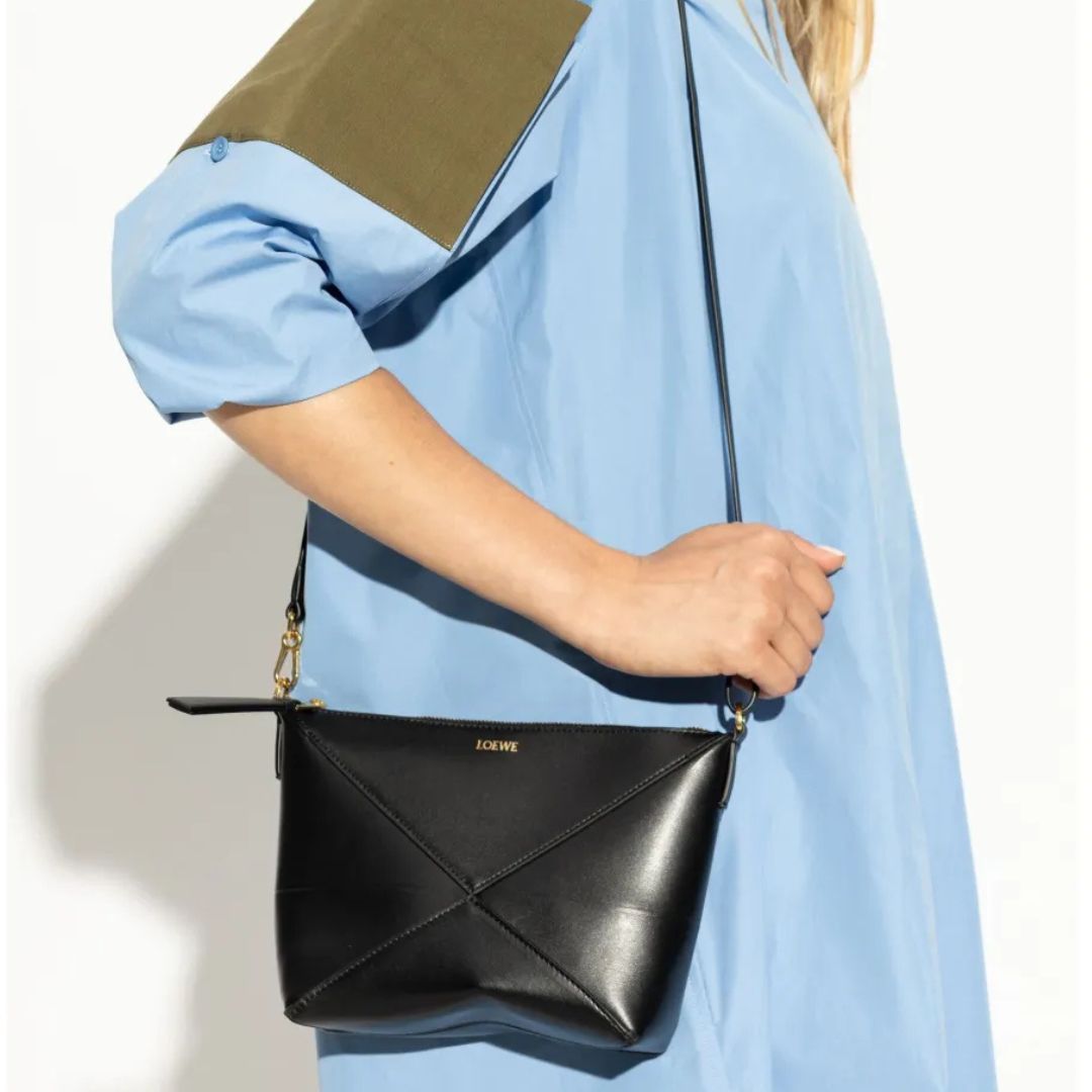 LOEWE  Puzzle Fold Leather Shoulder Bag