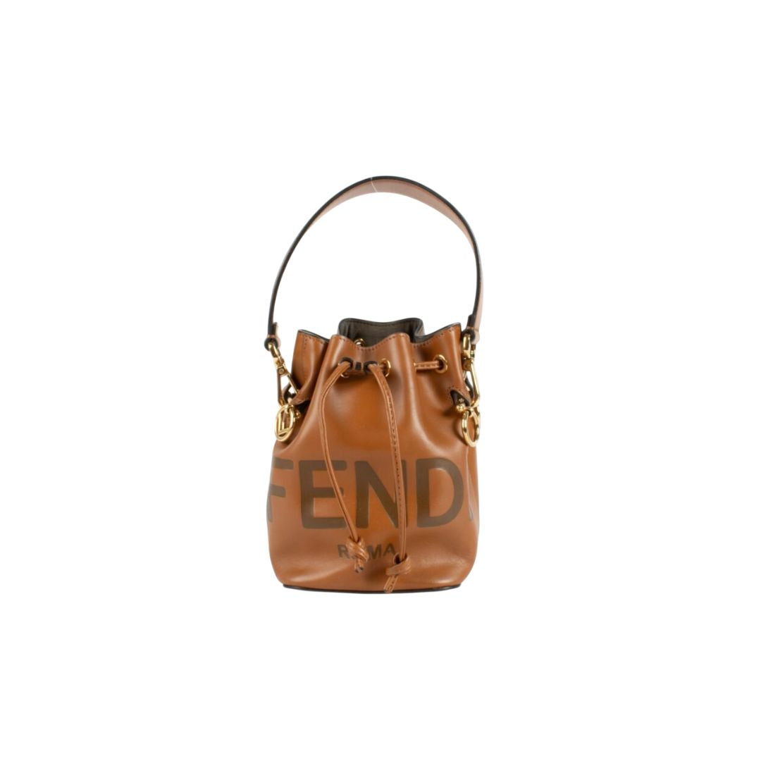 Fendi Camel Mon Tresor Bucket Bag