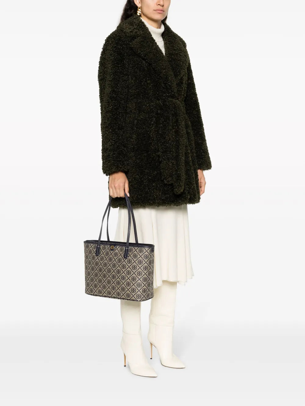 Tory Burch MONOGRAM ZIP TOTE