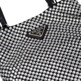 Crystal-Embellished Satin bag