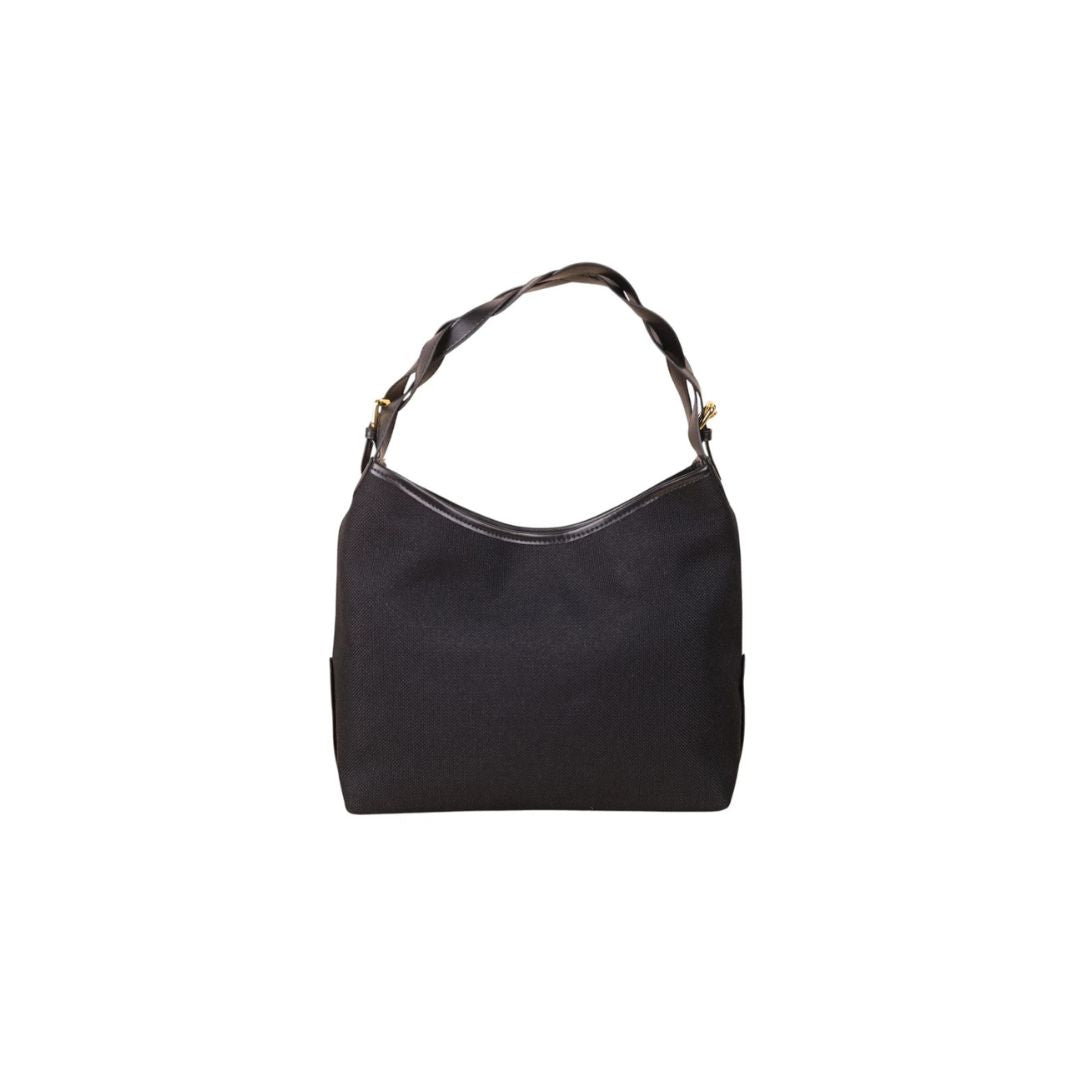 Miu Miu Logo Canvas Shoulder Bag