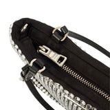 Crystal-Embellished Satin bag