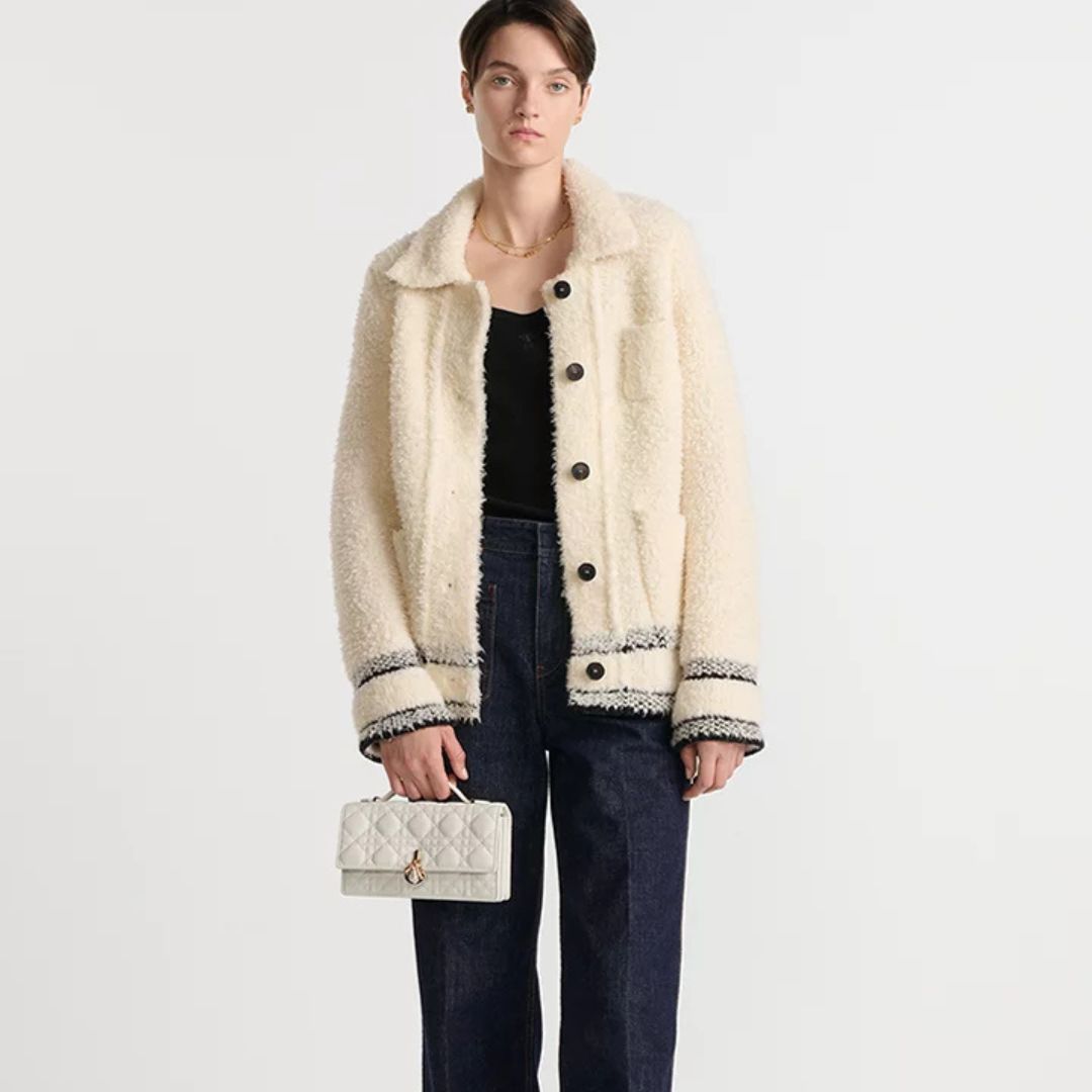 Dior Mini Bag Latte Cannage Lambskin