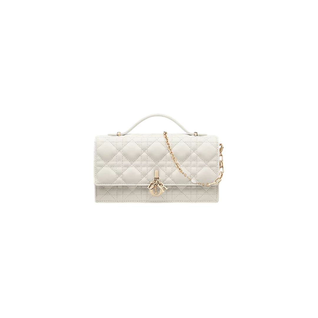 Dior Mini Bag Latte Cannage Lambskin