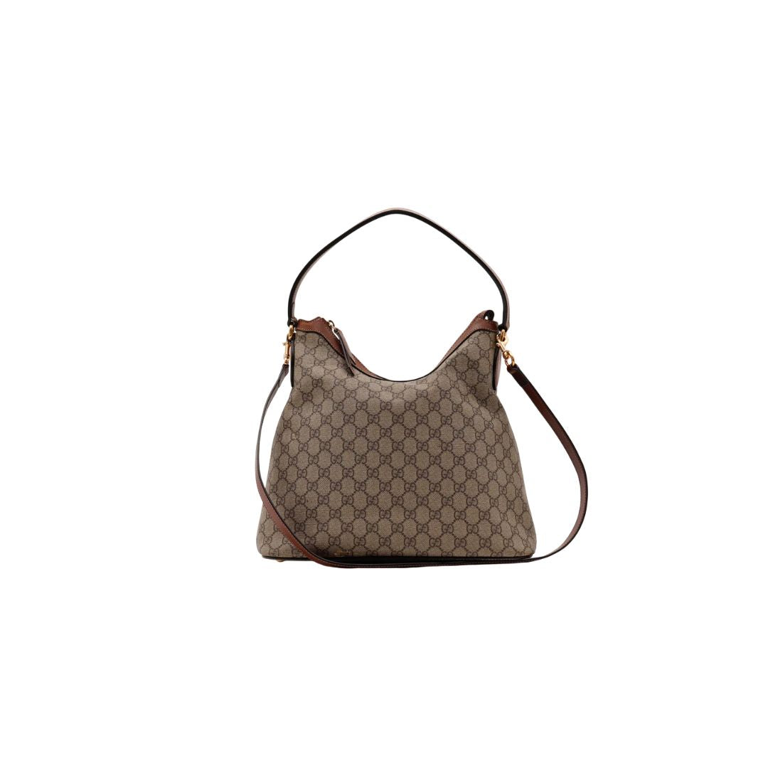 Gucci GG Supreme Brown Hobo