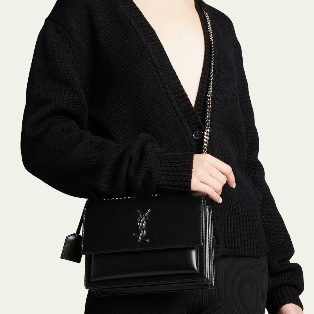 Saint Laurent Sunset In Smooth Leather