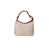 Miu Miu Logo Canvas Shoulder Bag