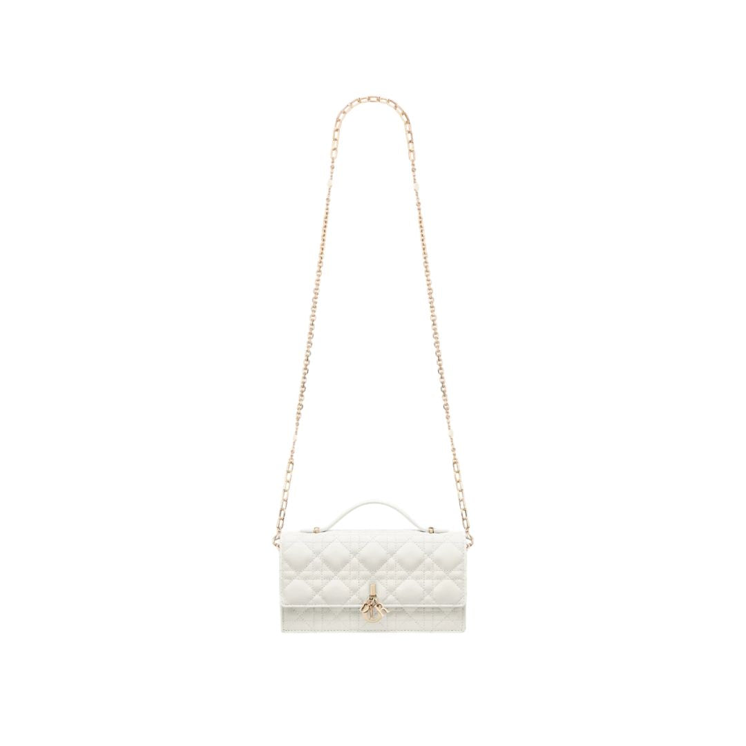 Dior Mini Bag Latte Cannage Lambskin