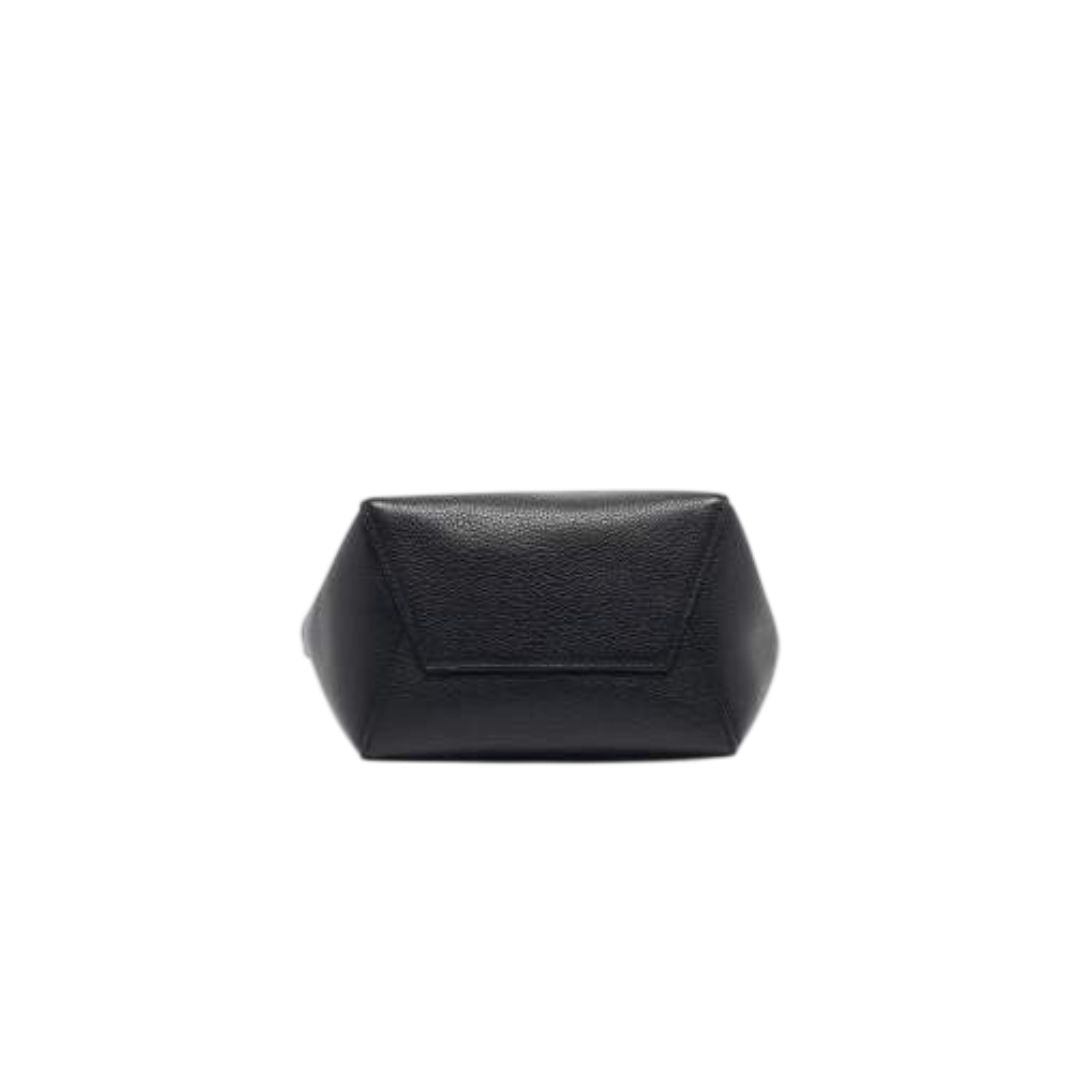 Celine Black Leather Sangle Bucket Bag