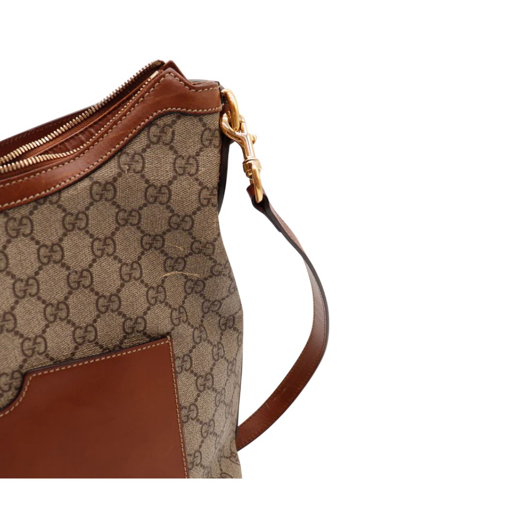 Gucci GG Supreme Brown Hobo