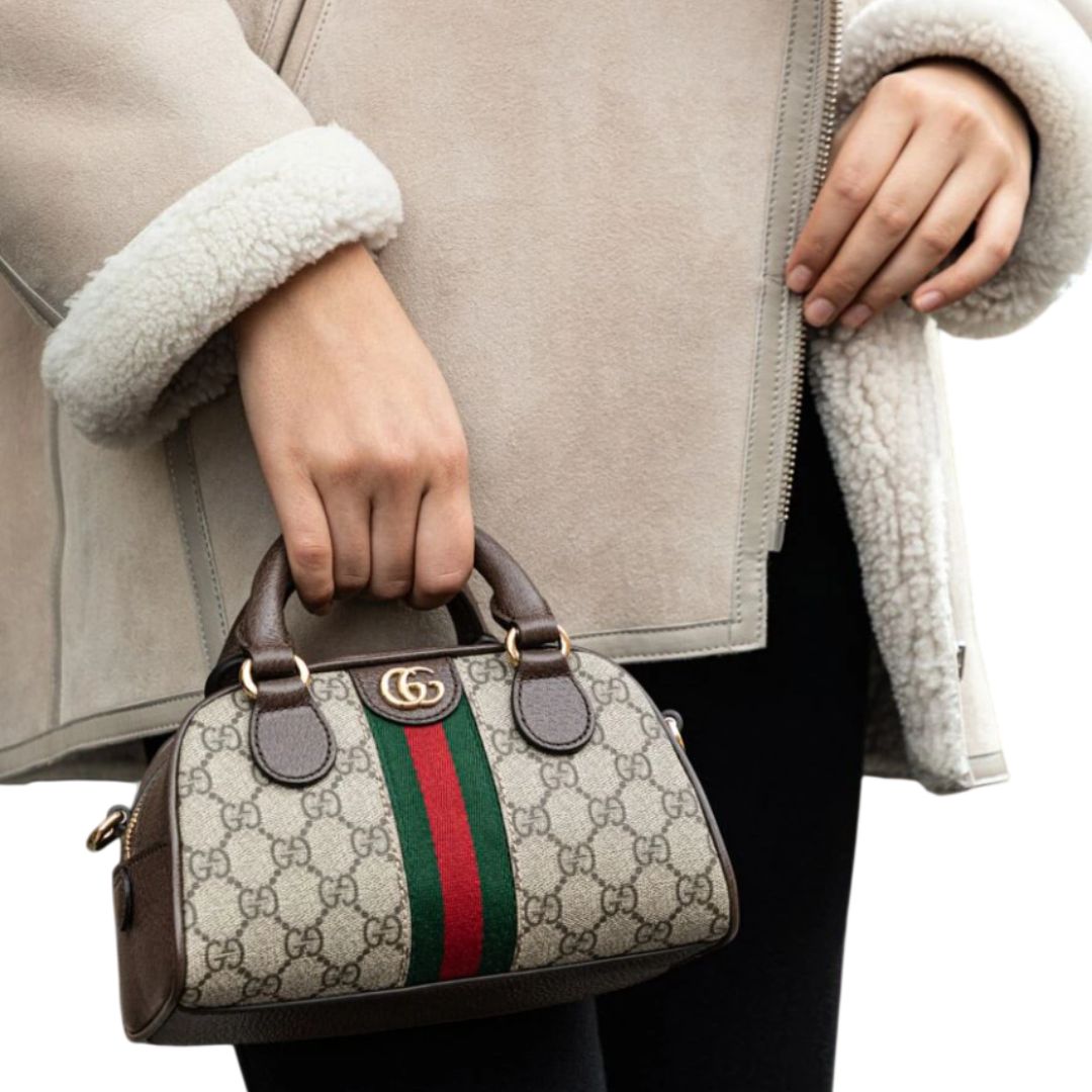 Gucci Ophidia coated fabric handbag