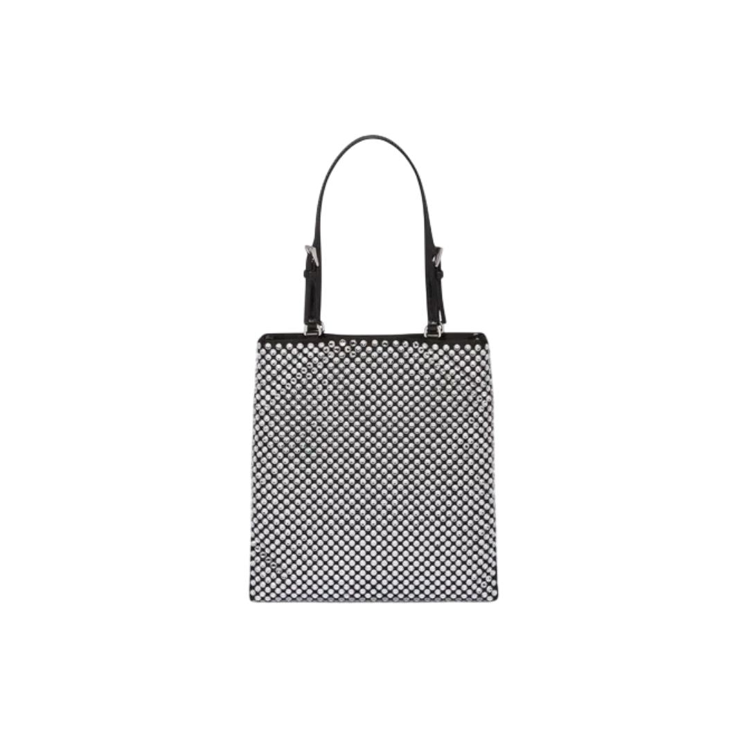 Crystal-Embellished Satin bag