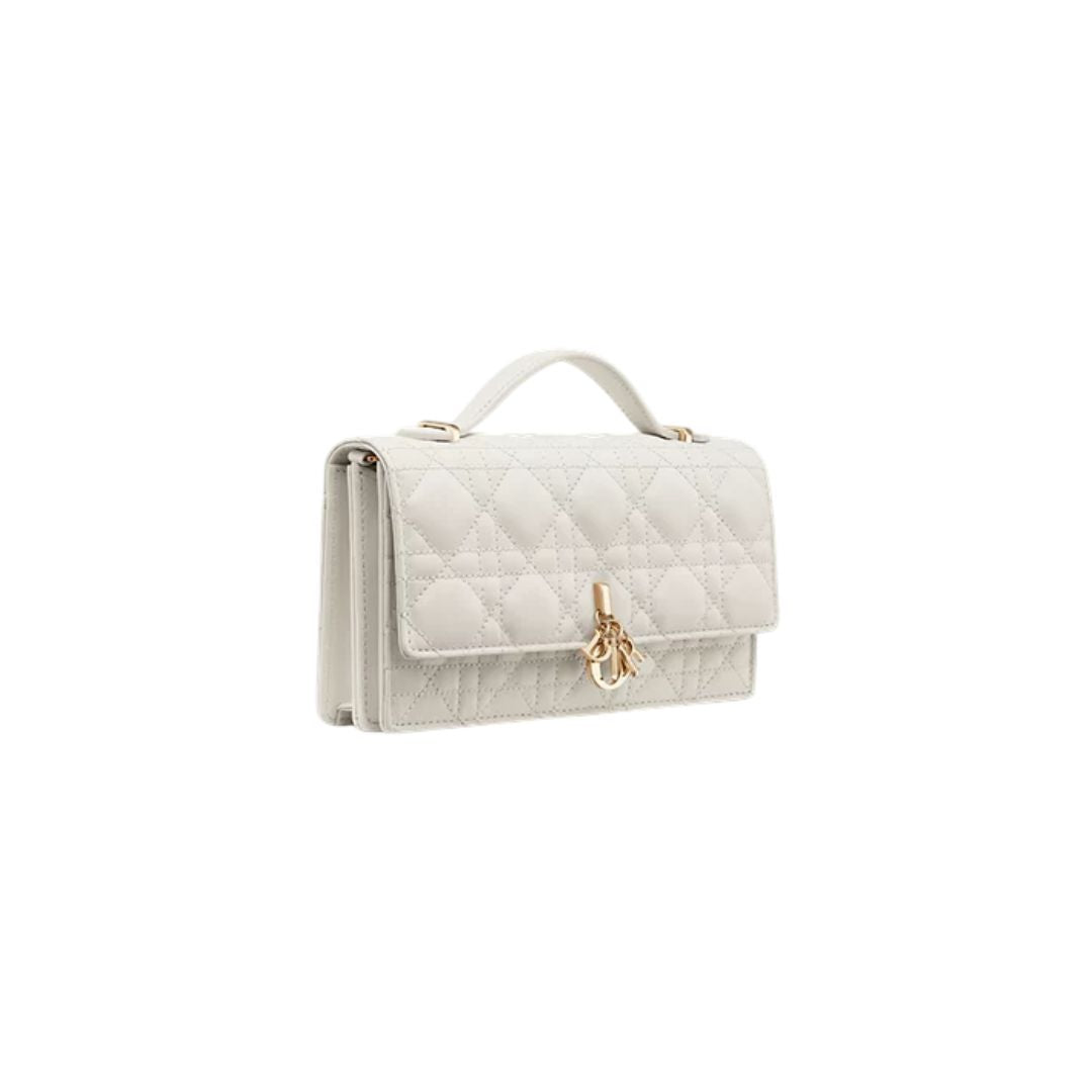 Dior Mini Bag Latte Cannage Lambskin