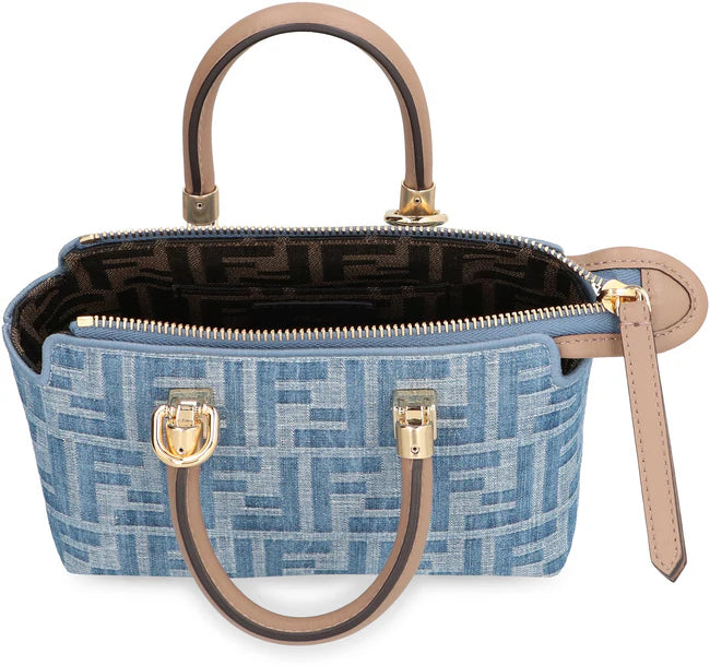 By The Way FF denim fabric bag