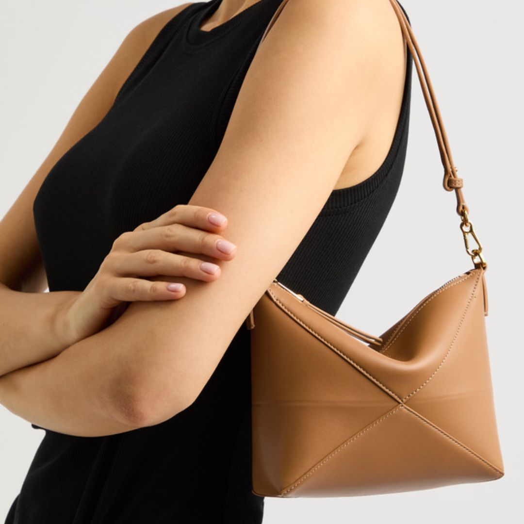 LOEWE  Puzzle Fold Leather Shoulder Bag