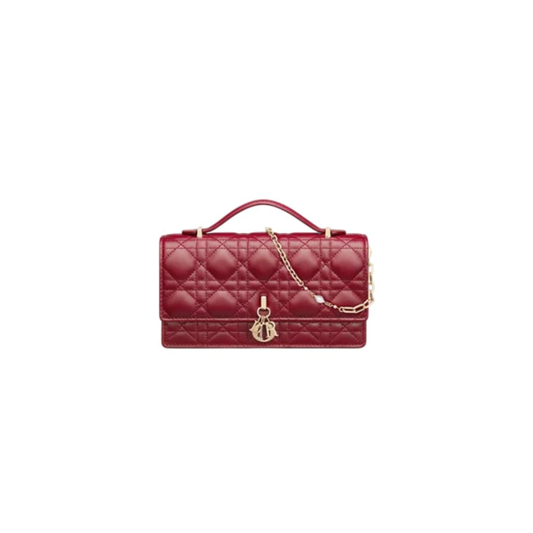 Dior Mini Bag Latte Cannage Lambskin