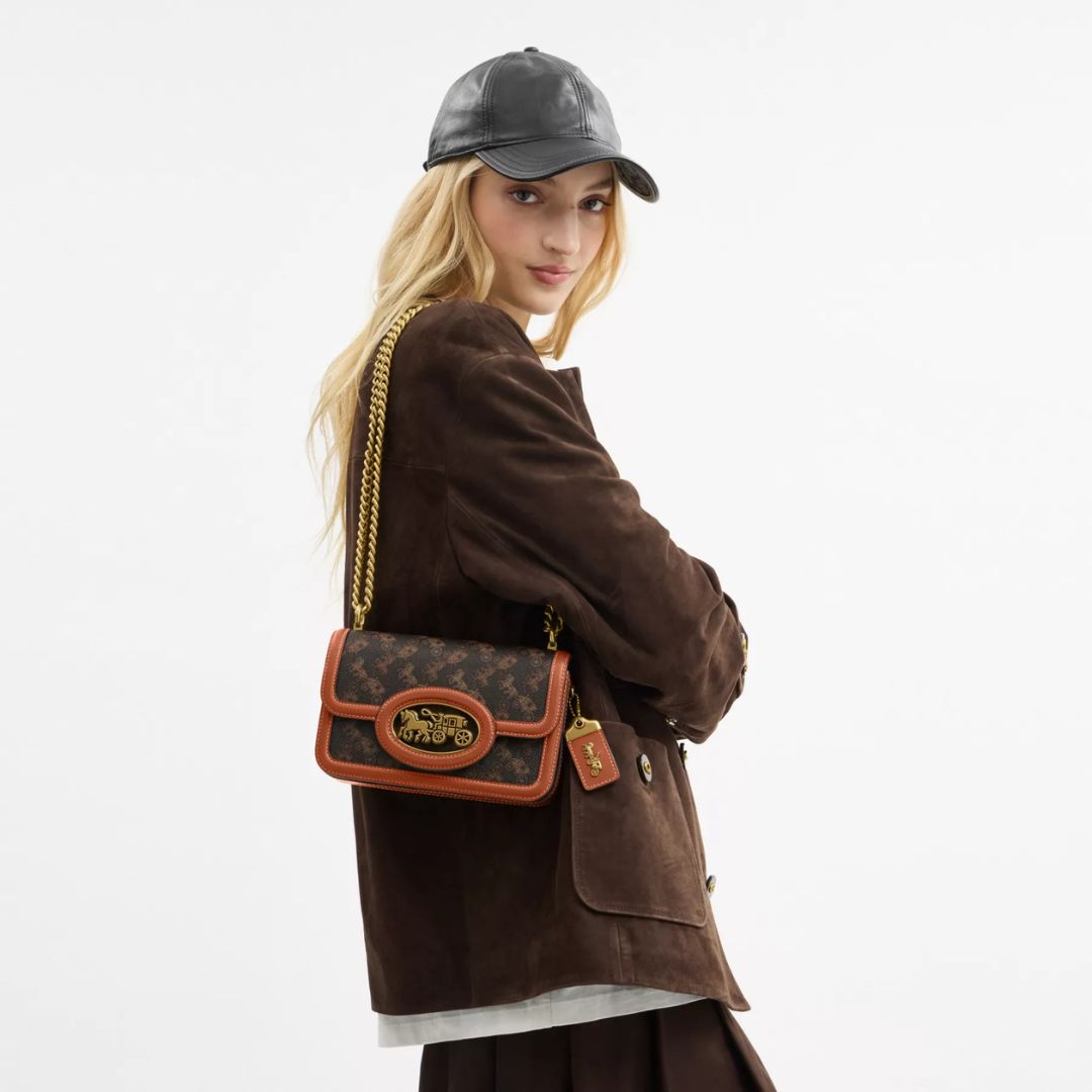 Coash Hero Shoulder Bag With Horse Print