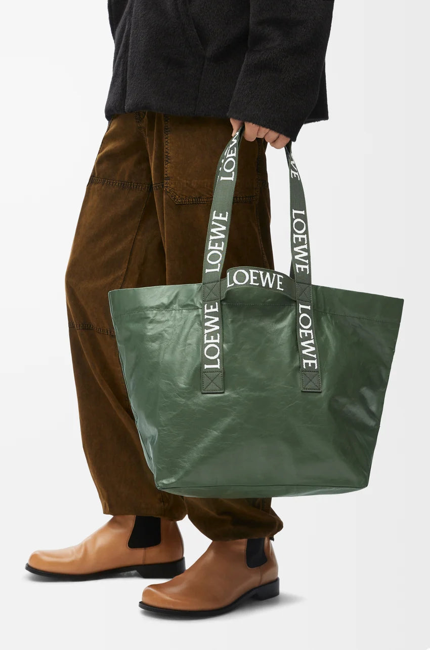 Loewe Fold Shopper Leather Bag