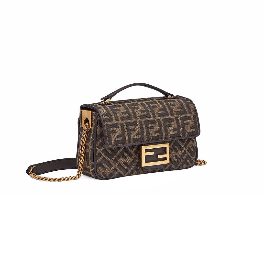 Fendi Baguette Bag Canvas Brown