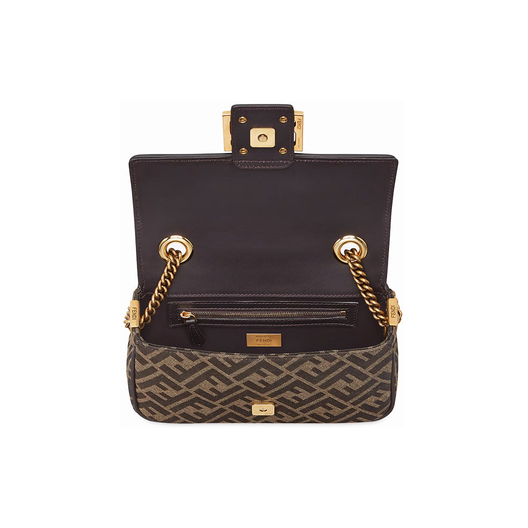 Fendi Baguette Bag Canvas Brown