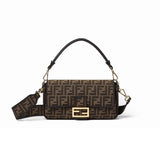 Fendi Baguette Bag Canvas Brown