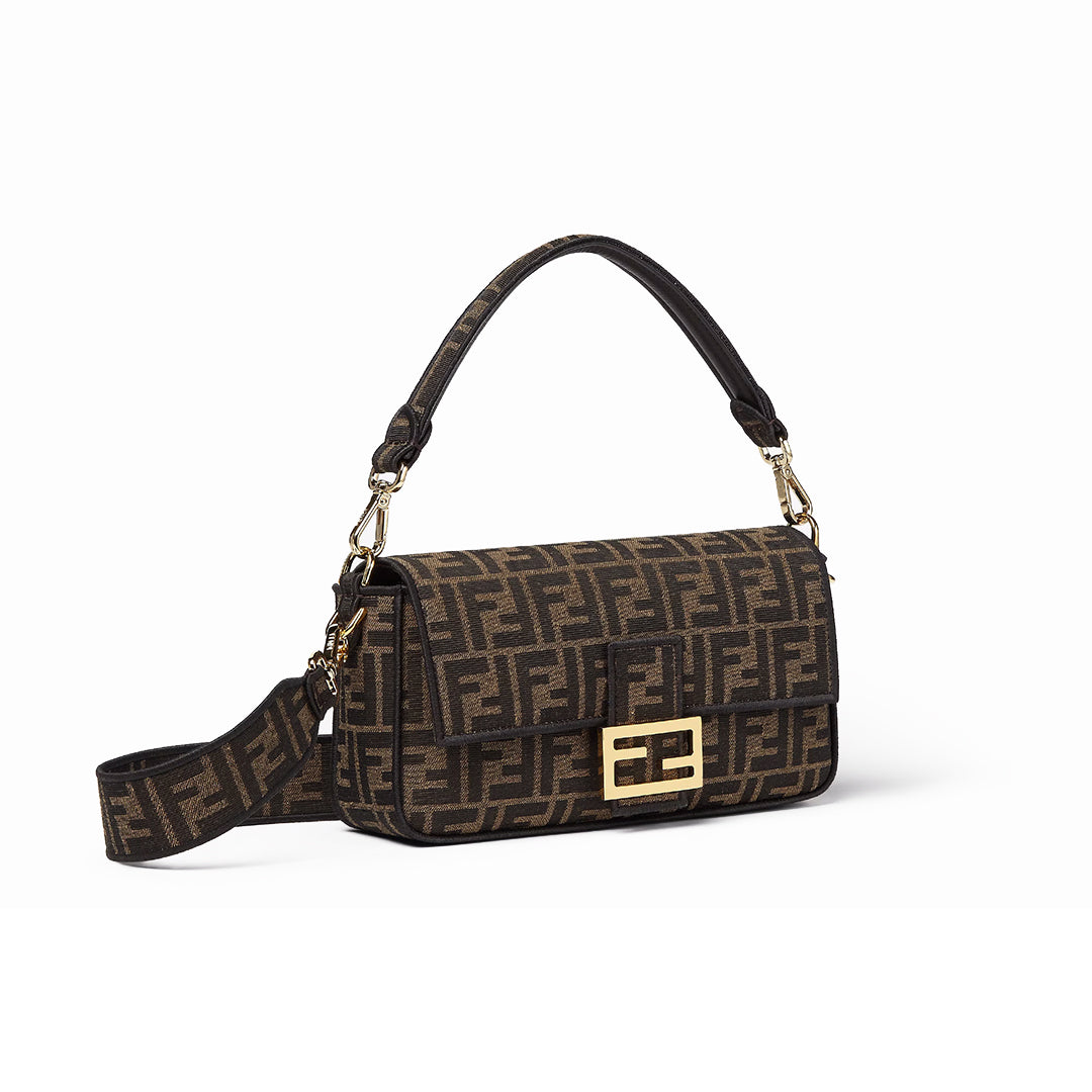 Fendi Baguette Bag Canvas Brown