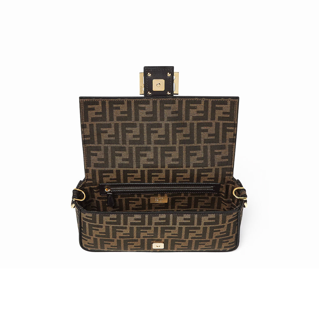 Fendi Baguette Bag Canvas Brown