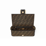 Fendi Baguette Bag Canvas Brown