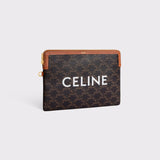 Celine Small Pouch Triomphe Canvas