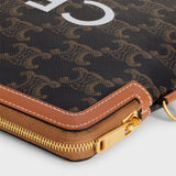 Celine Small Pouch Triomphe Canvas