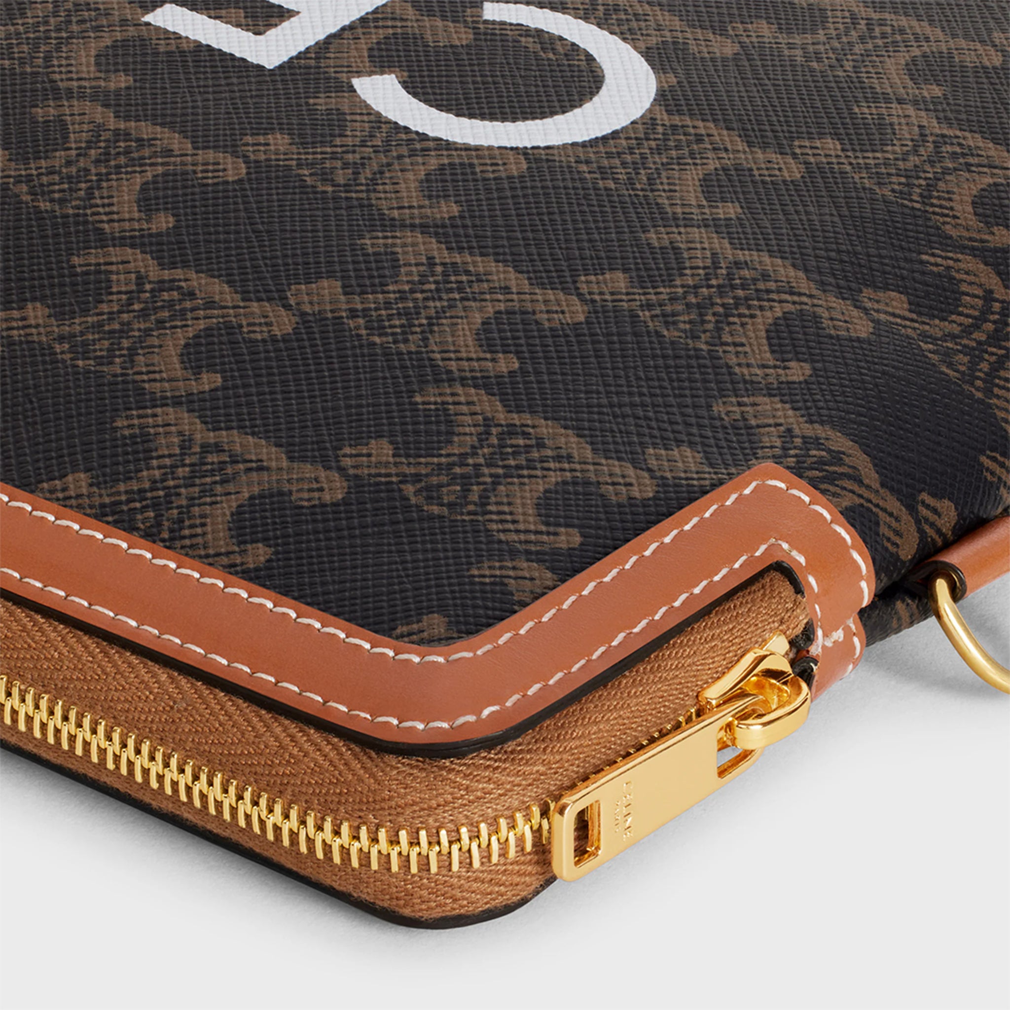 Celine Small Pouch Triomphe Canvas