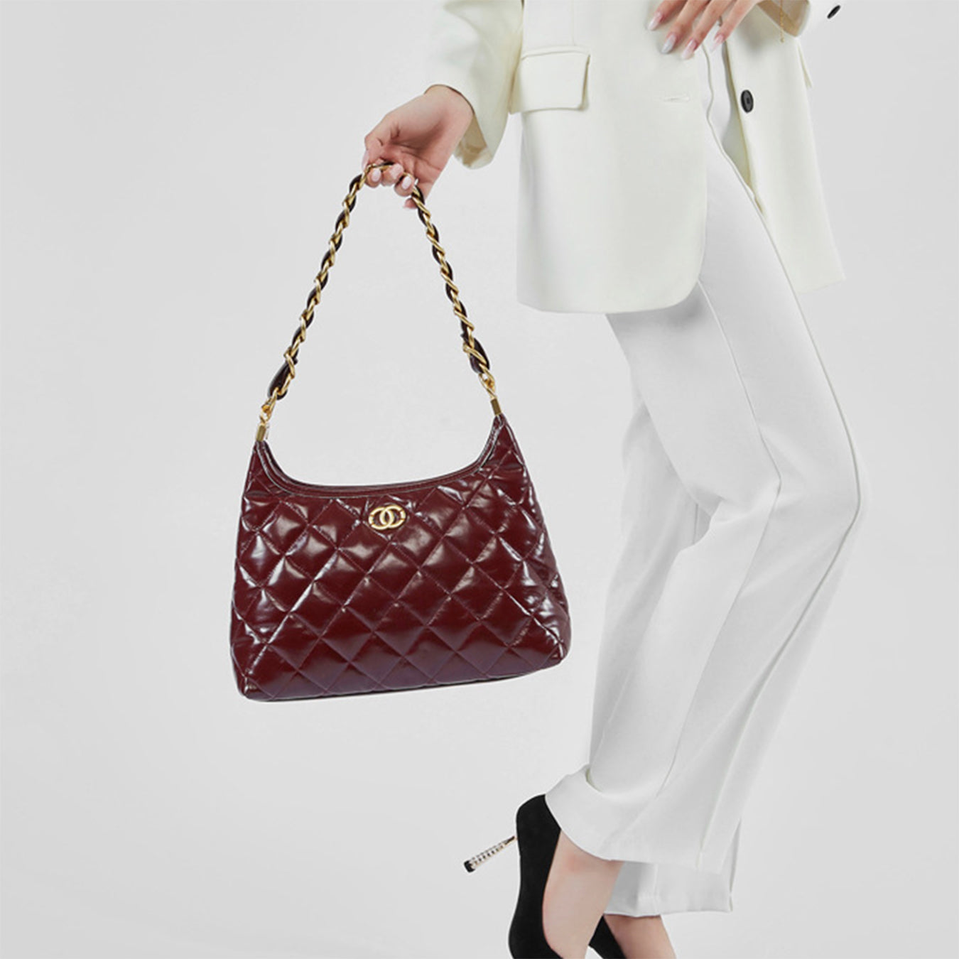 Chanel Lambskin Hobo Bag