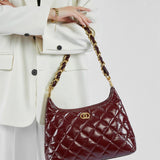 Chanel Lambskin Hobo Bag
