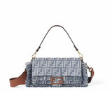 Fendi Baguette FF Jacquard Bag