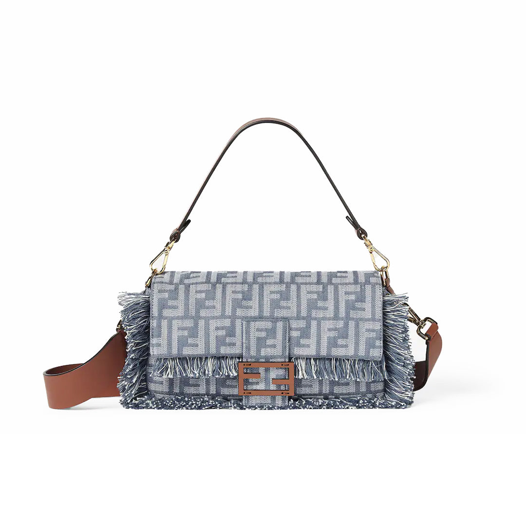 Fendi Baguette FF Jacquard Bag