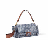Fendi Baguette FF Jacquard Bag