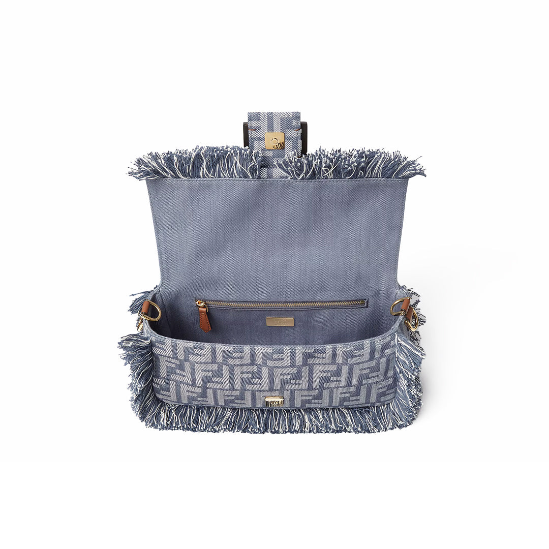 Fendi Baguette FF Jacquard Bag