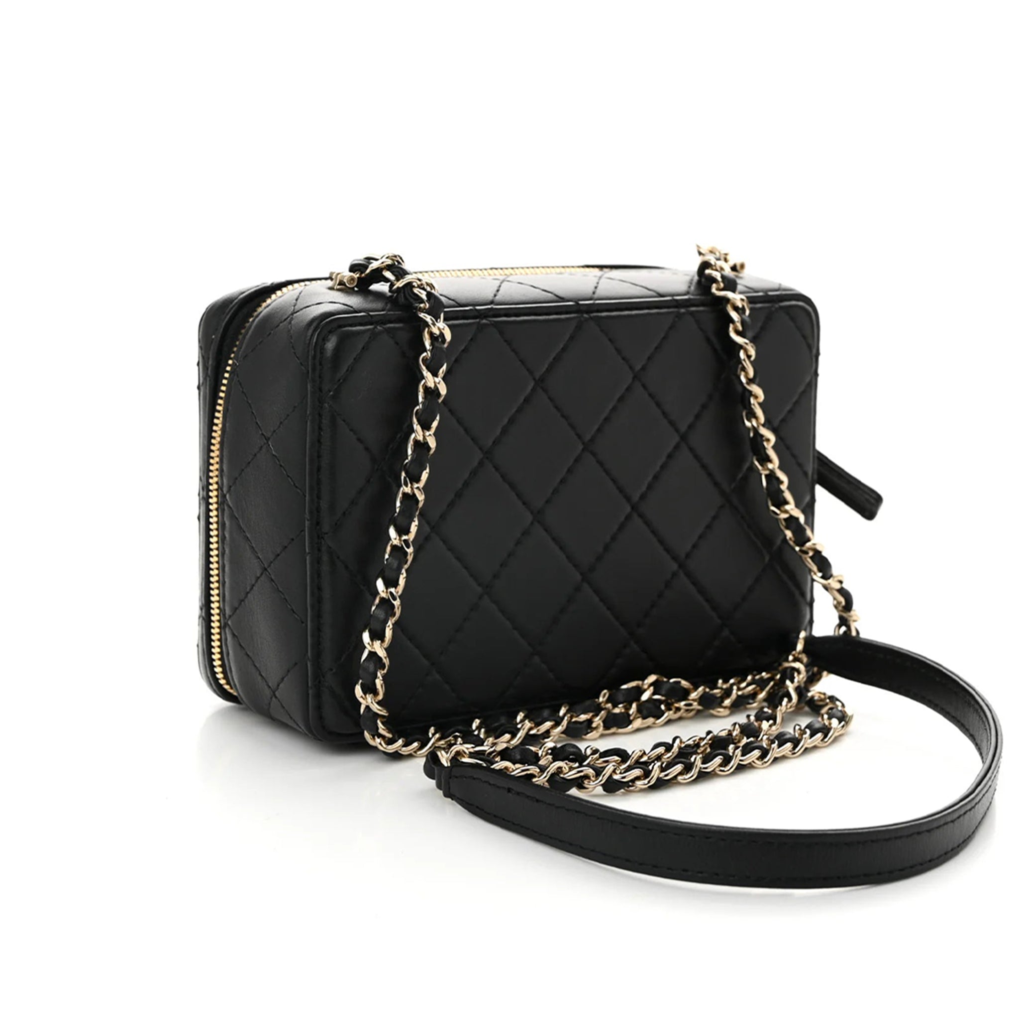 Chanel  Lambskin Quilted Coco Click Bag Black
