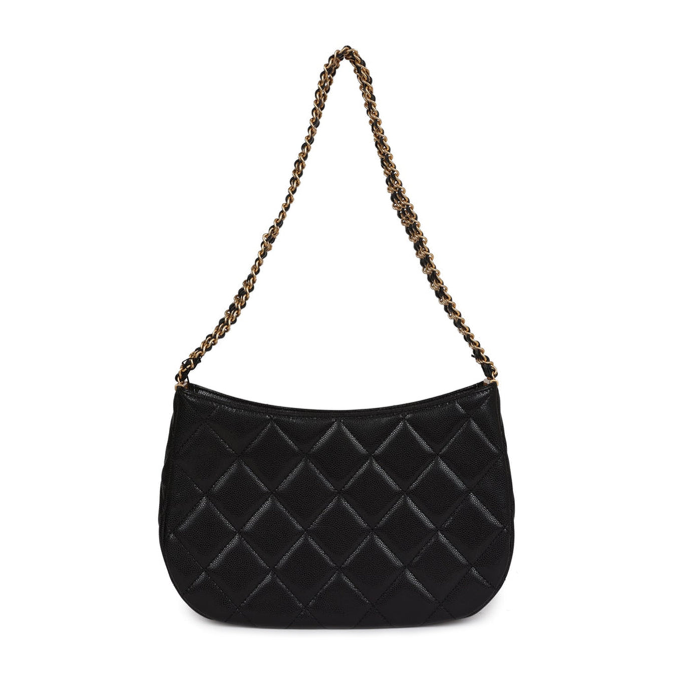 Chanel Round Hobo Bag Lambskin