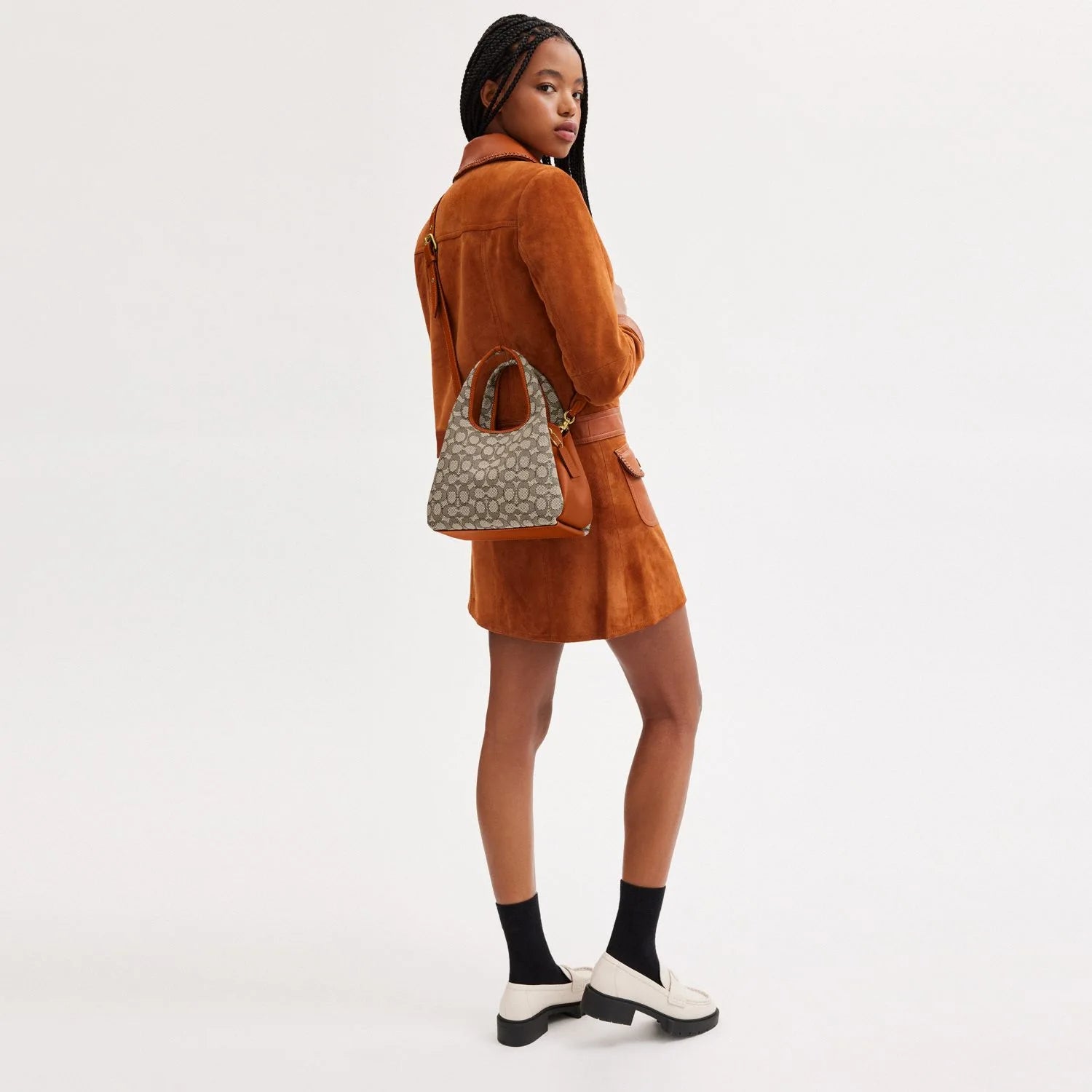 Lana Shoulder Bag 23 In Signature Jacquard
