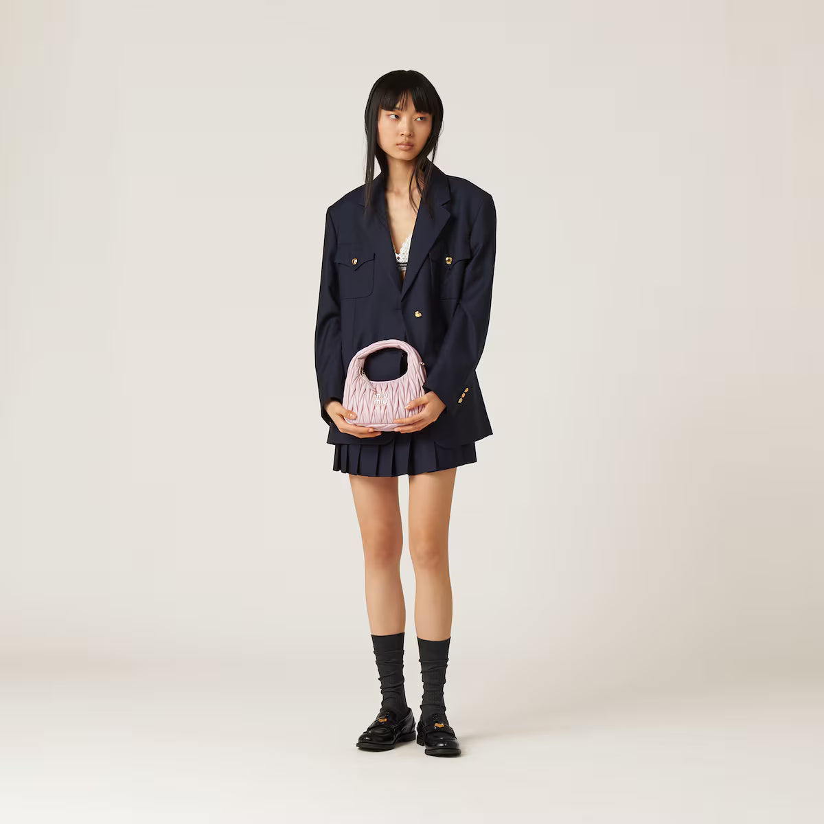 Miu Miu Nappa Leather Handbag