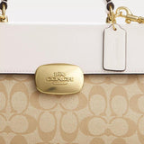 Coach Eliza Top Handle In Signature Canvas