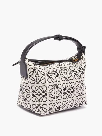 LOEWE CUBE LEATHER TRIMMED CANVAS