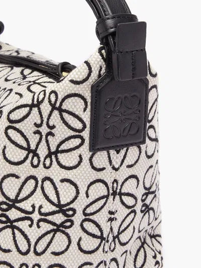 LOEWE CUBE LEATHER TRIMMED CANVAS
