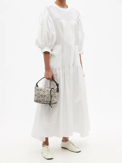 LOEWE CUBE LEATHER TRIMMED CANVAS